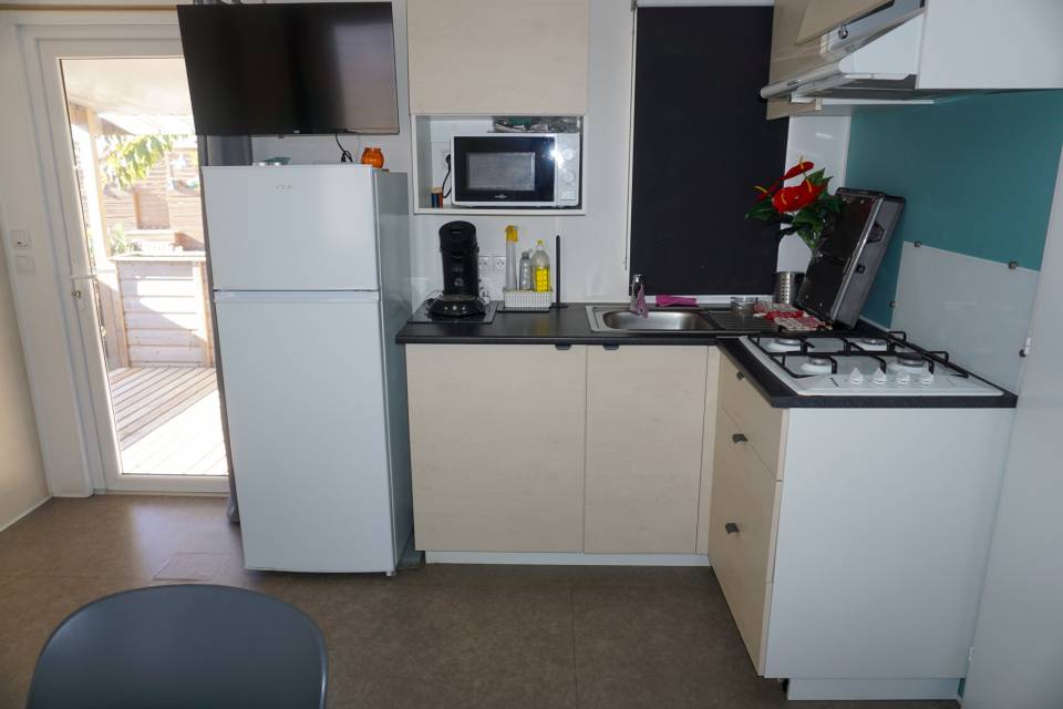 Cuisine du mobil home occasion IRM Super Titania 2019 3 chambres