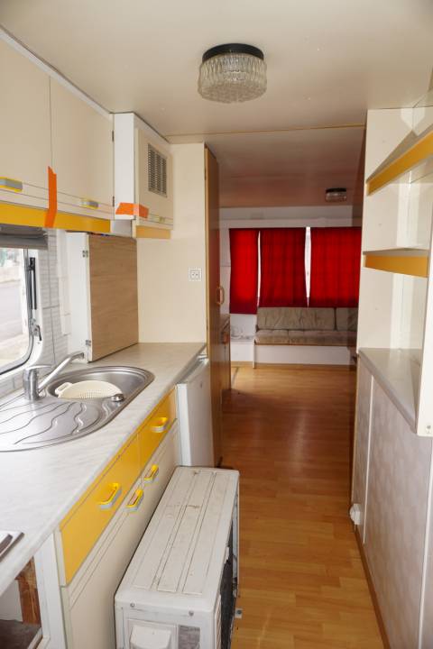 Cuisine du mobil home occasion ABI LOCK 28 2 chambres