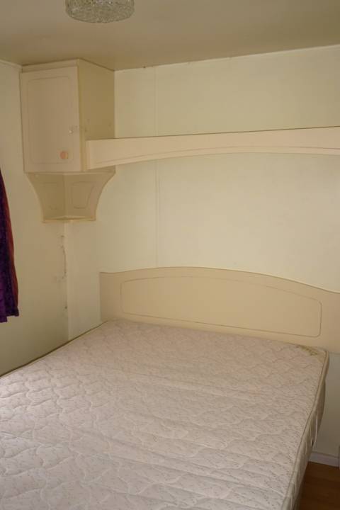 Chambre parentale du mobil home occasion ABI LOCK 28 2 chambres