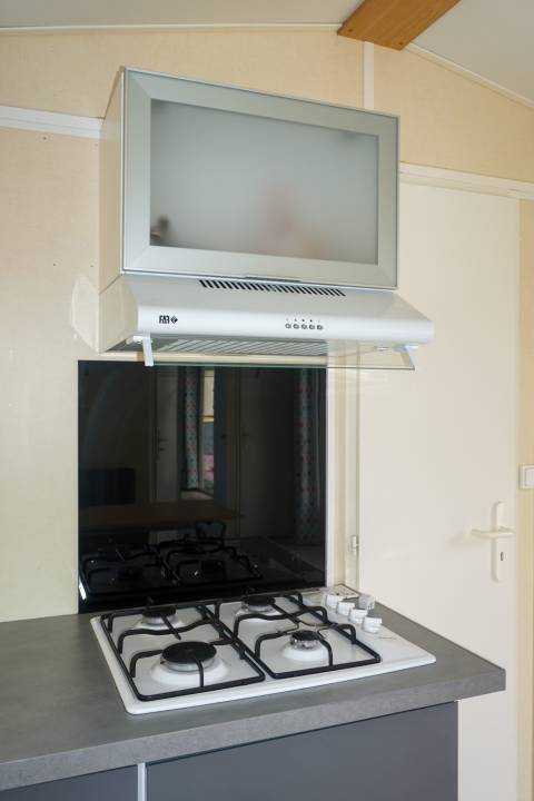 cuisine du mobil home occasion 2 chambres LOUISIANE Flores 2003